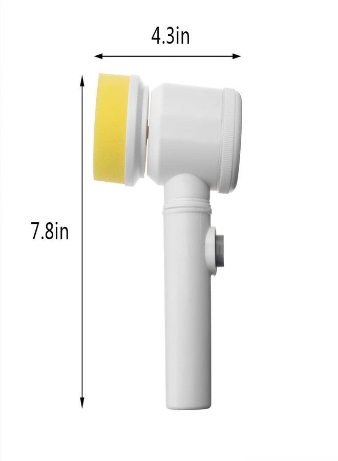 Jonicy Electrically Driven 5 in 1 Magic Brush Cleaner for Kitchen, Bathroom, Tiles Wash, Carpet, Bath Showers, USB Rechargeable Cleaning Brush - Image 3